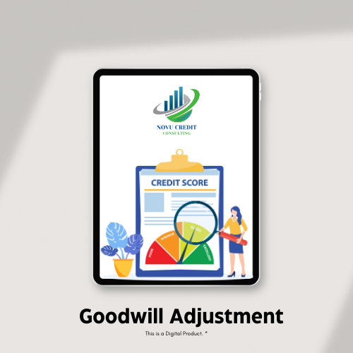 GoodWill Adjustment Letter